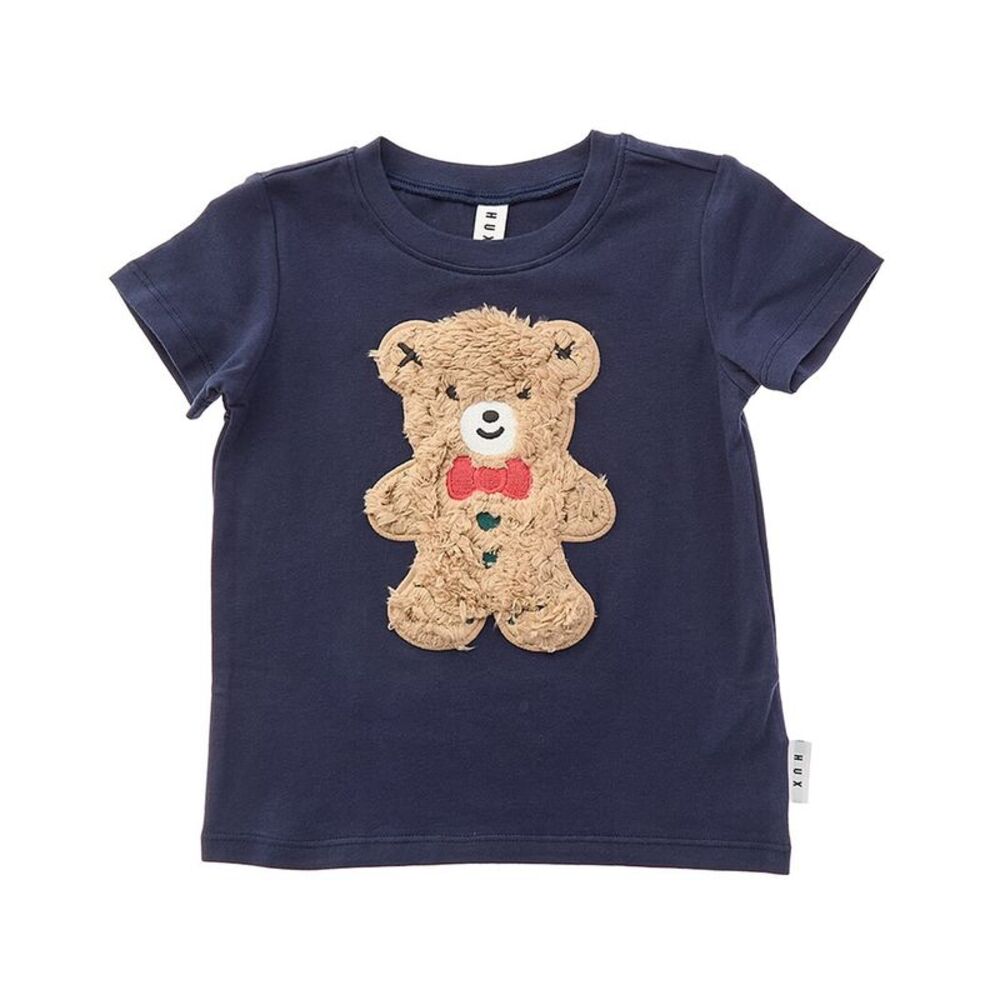 Huxbaby Boys Furry Gingerbread T-Shirt, Blue